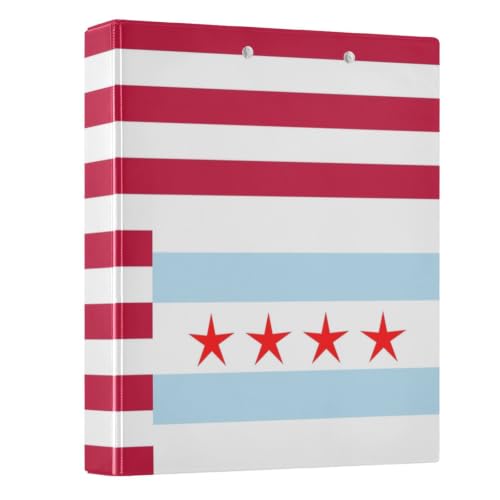 Classeurs ronds classeur grand format anneaux en D 3,8 cm porte-bloc rigide drapeau USA