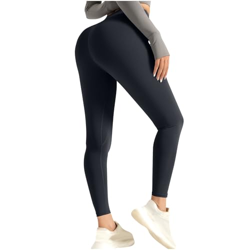 High Waisted Workout Gym Leggings for Women No Front Seam Butt Lifting Leggings Buttery Soft Full...