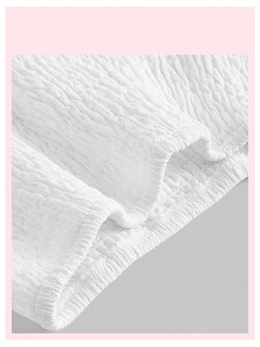 SOLY HUX Women's Summer Ruffle Maxi Skirt Shirred Elastic Waist A Line Flowy Vacation Long Skirts4