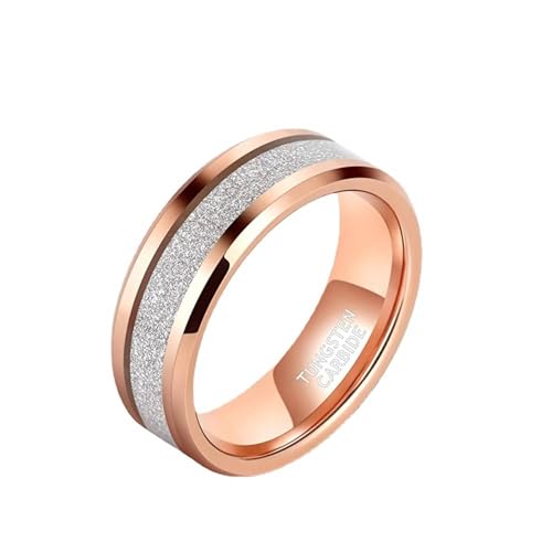 Bague de mariage hommes tungstène 8mm grès symbole amour éternel