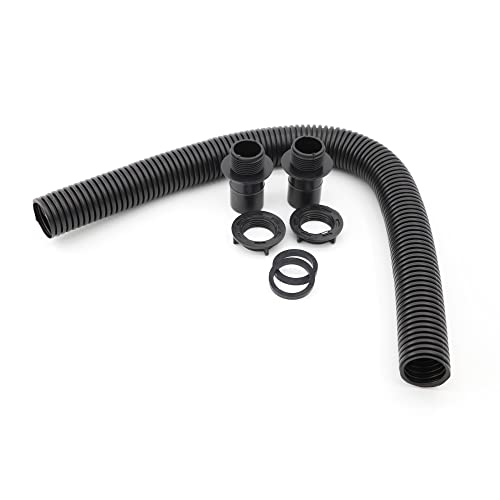ANGIX Water Butt Connector Kit with Flexible Hose & Fittings - Rainwater Barrel Linking Pipe Set for Joining Water Butts Leak Resistant Water Tank Connector System for Garden Water Storage