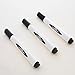 BAZIC Products Triangle Dry-Erase Markers, Chisel Tip, Black, Pack of 3