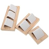 HOMSFOU 3 Stück Ohrringdisplay mit Grußkartenhalter Schmuckorganizer und Präsentationsständer für Schmuckhändler und Verkaufsstände