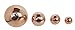 American Ayurveda Pure Copper Ball, Energy, Meditation, Crytal Sphare Sphere, Grounding, Movement with Copper Orb - 2 pcs of 1.1 Inch