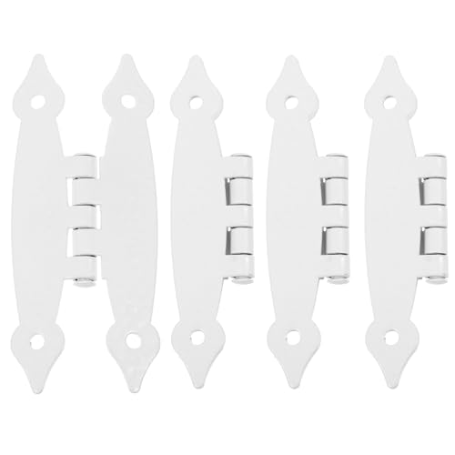 Gadpiparty Cerniere Per Mobili Da Cucina e Porte Interne in Ferro Bianco 89x37x1,2mm Set 4 Pezzi Per Arredamento Casa Installazione Integrata Silenziosa e Salvaspazio