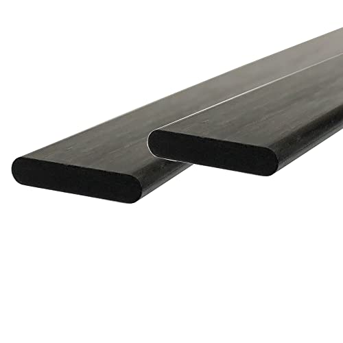 Karbxon – Flat Carbon Fiber Rods - 1Mm X 6Mm X 1000Mm – Pultruded Flat Solid Rod - Black Matte Finish - Pure Solid Carbon Fibre Flat Strips - For Rc Planes-Drones, Boat Diy Craft Projects #TOP19