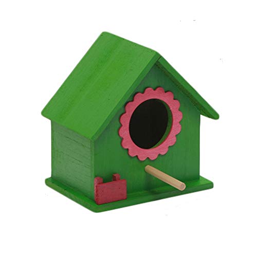 Nichoir en bois fait à la main pour perroquet et nidification d'oiseaux sauvages S