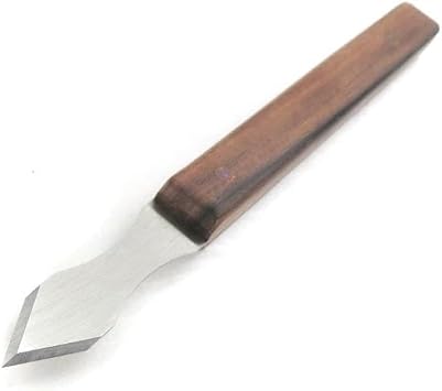 Mikov V2003010 Thin Blade Dual Bevel Marking Knife with Finger Indents 0.060-Inch-Thick Blade 1/2 Inch Wide 1-7/8 Long with Rosewood Handle Stainless Steel hardened to HRC 57