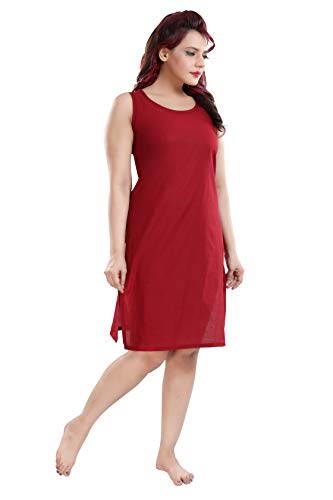 Image of Cotton Rich Camisole Slip for Women | Long Kurti Slip /Suit Slip /Camisole Slip Knee Length Inner(Long Inner)