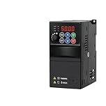 QLYUEUI Onduleur Solaire photovoltaïque Pompe à Eau Ventilateur Universel monophasé 220V triphasé 380V 0,75KW 1,5KW 2,2KW 3,7KW 5,5KW(Black)