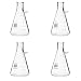 Glass Filtering Flask with Upper Tubulation, 1000ml (Pack of 4)