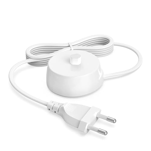 Braun Oral B 3757   Cargador de cepillo de dientes eléctrico (repuesto para Pro 3/Pro 2/Pro 1, Pro 600 700 1000 2000 2900 3000 3900, cable de alimentación de repuesto de inducción impermeable,