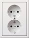 Produktbild Gira 0780112 Schuko White Socket-Outlet  Socket-Outlets (16 A)