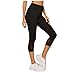 Legging pour femme taille haute pour fitness, yoga, sport, pantalon de sport, pantalon de course, pantalon softshell, pull-on respirant, stretch, pantalon d'intérieur, Noir , M