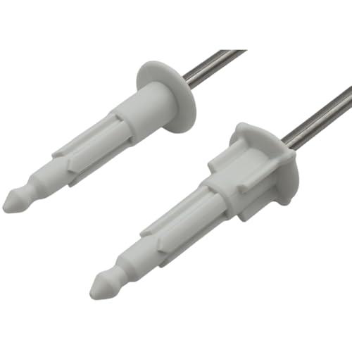 NaschLager Rührbesen-Set 2 Stück für Handmixer, kompatibel mit Bosch Siemens, Power Edition MQ955PE 450 W, rechts und links, Metallkupplung, Länge 208 mm, Ersatzteil-Nr. 00653471, Nachfolger 00659071