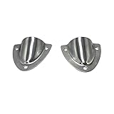 Manifish 2 PCS Stainless Steel Boat Clamshell Vent Wire Cover Clam Shell Vent