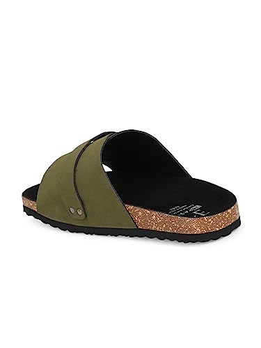 Image of EL PASO Men's Leather Sandal Slippers - UK