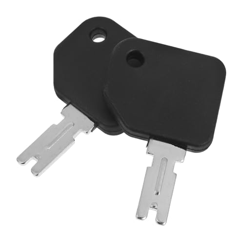 ABOOFAN 2 Piezas llave de carretilla elevadora Operadores de montacargas Operadores de carretillas llaves de equipo pesado Key FoB universal llaves de montacargas AbS Black