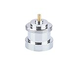 Eurotronic 700117 Pettinaroli, adaptador metálico para termostatos de radiador (adaptador para válvula de radiador, larga vida útil, accesorio para termostato de radiador, conexión: M 28 x 1,5 mm)