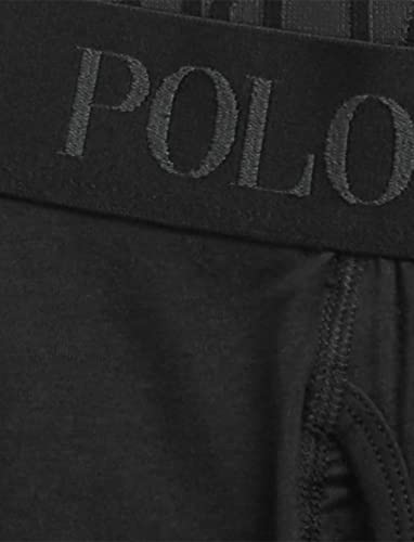 Polo Ralph Lauren Men's 4D Flex Cooling Cotton Modal Trunks & Boxer Briefs 3-Pack, Polo Black/Red, Large #TOP4