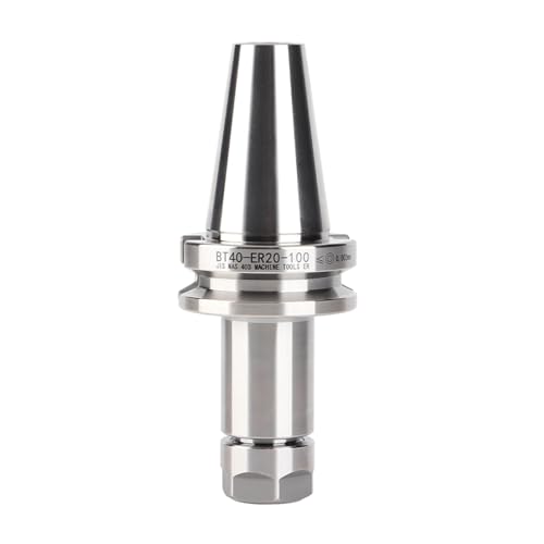 BT40 ER20 100 Collet Chuck Tool Holder, High Accuracy CNC Lathe Milling Accessories, 40cr Alloy Steel, Clamping Range 1 13mm, Lo