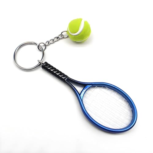 Zenarao Tennis Keychain, Tennis Racquet Jewelry, Tennis Coaches and Tennis Teams Keychain, Keychains, Automobile Keychains