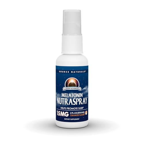 Source Naturals Sleep Science Melatonin NutraSpray -Orange Flavored - 1.5 mg - 2 Fluid oz