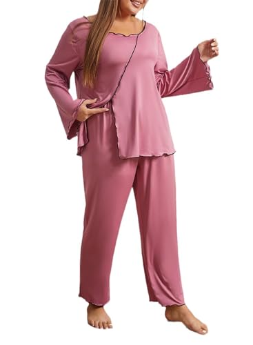 Pyjama 2 pièces anti-froid manches longues pour femme frileuse en hiver