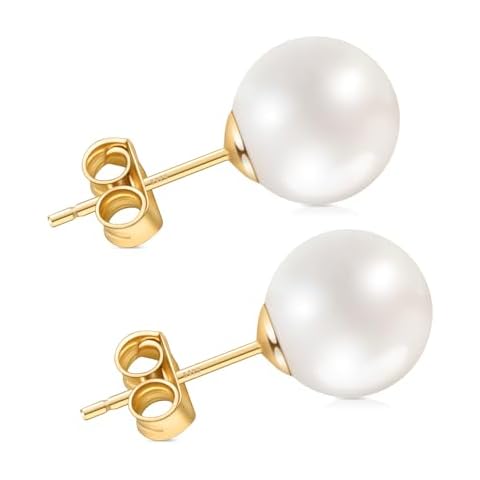 HAINBAG 9mm Pearl Stud Earrings Cover