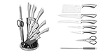 Poignées antidérapantes : Chaque couteau est équipé de poignées antidérapantes qui garantissent une prise en main sécurisée et confortable lors de l'utilisation ce qui réduit le risque d'accidents en cuisine et permet une manipulation précise et efficace des aliments tout en offrant un confort d'utilisation prolongé