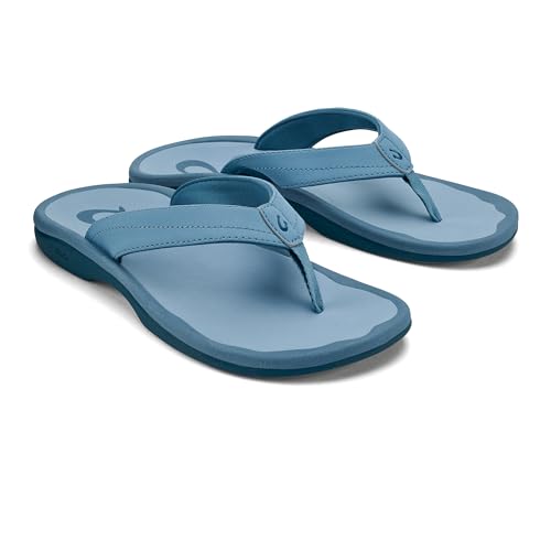 Image of OLUKAI Ohana Women's Sandals, Water Resistant Flip Flops with Arch Support, Lightweight Comfort for Beach & Travel, Enhanced Traction for Wet Surfaces