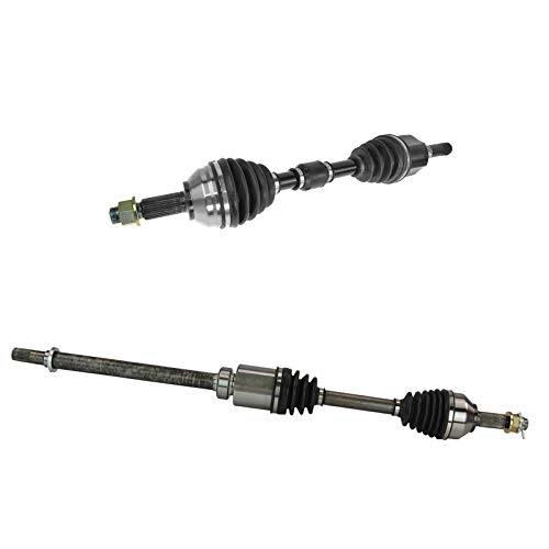 Image of TRQ Front Driver and Passenger Side CV Axle Assembly Set 2 Piece Compatible with 2008-2013 Nissan Rogue All Wheel Drive 2014-2015 Rogue Select All Wheel Drive Japan Built Models (1st VIN Digit J)