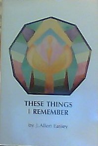 Paperback These things I remember: An autobiography written for my family and friends Book