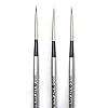 AIT Art Select Mini-Liner Detail Paint Brushes, Size 20/0, Pack of 3, Pure Russian Red Sable, Handmade in Germany for Crafting Exquisite Details Using Oil, Acrylic, or Watercolors #4