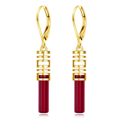 Boucles d'oreilles grenat argent 925 VONALA pour vos soirées