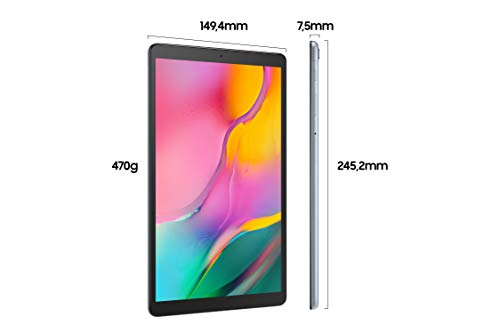 Samsung Galaxy Tab A T510N 25, 54 cm (10, 1 Zoll) Tablet-PC (1, 8 GHz Octa-Core, 3 GB RAM, 64 GB eMMC, Android 9.0) Silber