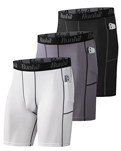 Compression Shorts Men Underwear Spandex Running Shorts Workout Athletic