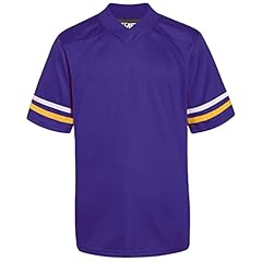 White/Yellow Stripes Purple Jersey