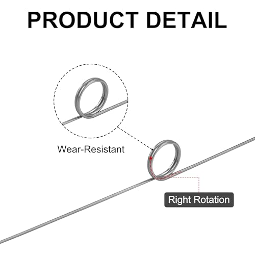 GUNGY Torsionsfeder Edelstahl Drehfeder Drahtdurchmesser 0,6 mm Innendurchmesser 5 mm Armlänge 50 mm 180° 2 Runden Maximaler Einsatzwinkel 27° Rechtsdrehend Größe 0,6x5x50 mm