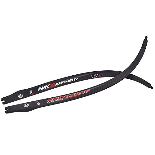 Nika Archery Recurve Bow Limbs Progress Series N3 Carbon Fiber Limb 32-44 Lbs #TOP2