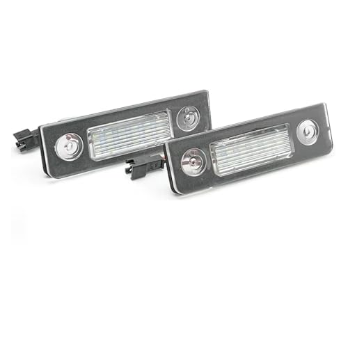 Plafón luz LED para placa matrícula blanca Skoda Octavia MK2 acabado limpio 2uds