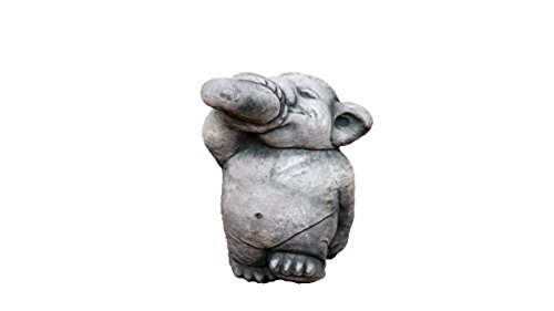 Troll mit Rum Flasche, Figur aus Steinguss Cover