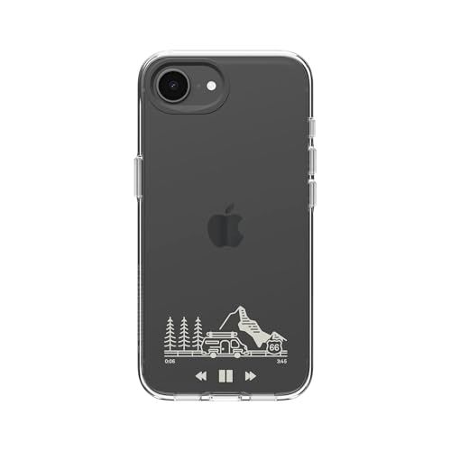 Coque anti-jaunissement iPhone 16e haute transparence RhinoShield Clear noir