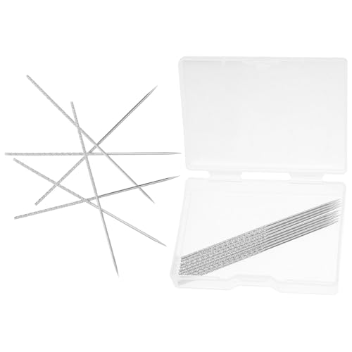Aguja para reparar enganches de punto y seda estuche de 15 piezas SHINEOFI 1.2x76 mm