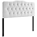 Modway Annabel Diamond Tufted Performance Velvet Twin Headboard in White