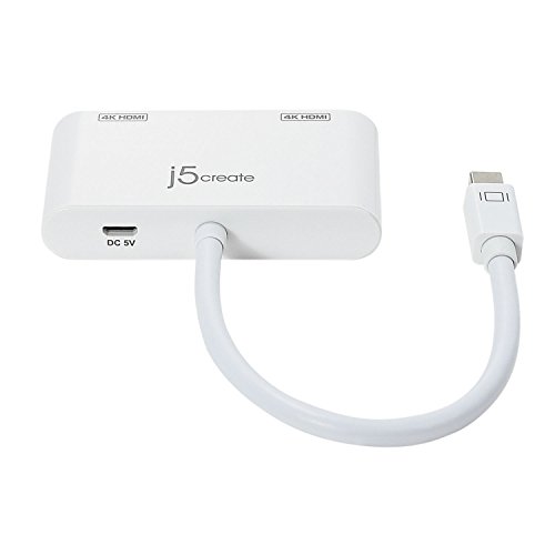 Adaptador j5create Mini DisplayPort 3 en 1 Blanco miniatura 2