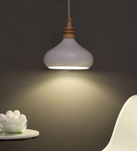 Image of MONI Lights Celling Hanging Light for Room, Table, Holl, Garden House Decoration Pendants Light of Pattern Aluminium White ML-056WHT(Pack of 2)