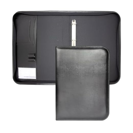 Pasta Executiva em Couro Estilo Fichário com Ferragem 4 Argolas - INCORPAST 1564