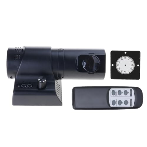 Horloge de projection LED multicolore avec lecture de l'heure facile - 8