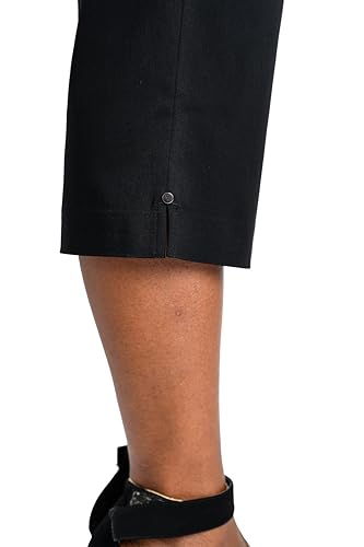 Briggs New York Women's Pull on Split Hem Capri4